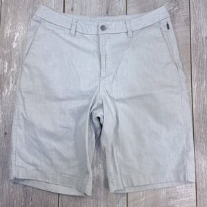 Lululemon Men's Commission 11" Relaxed Fit Shorts Size 33 Gray Qwick Oxford
